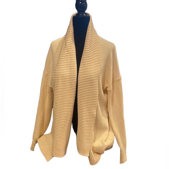 J. Crew Sweaters - J. Crew Sweater Neutral Creamy Winter Fall S Small Long Sleeve Knit Drape Front